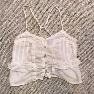 White crop top